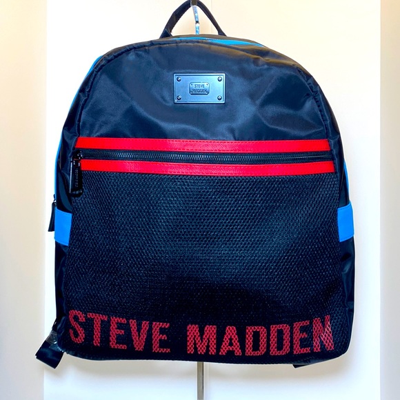 Steve Madden Bags | Steve Madden Backpack | Color: Black/Red - Picture 3 of 9